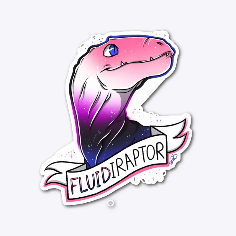 Genderfluid Flag Pride Dino