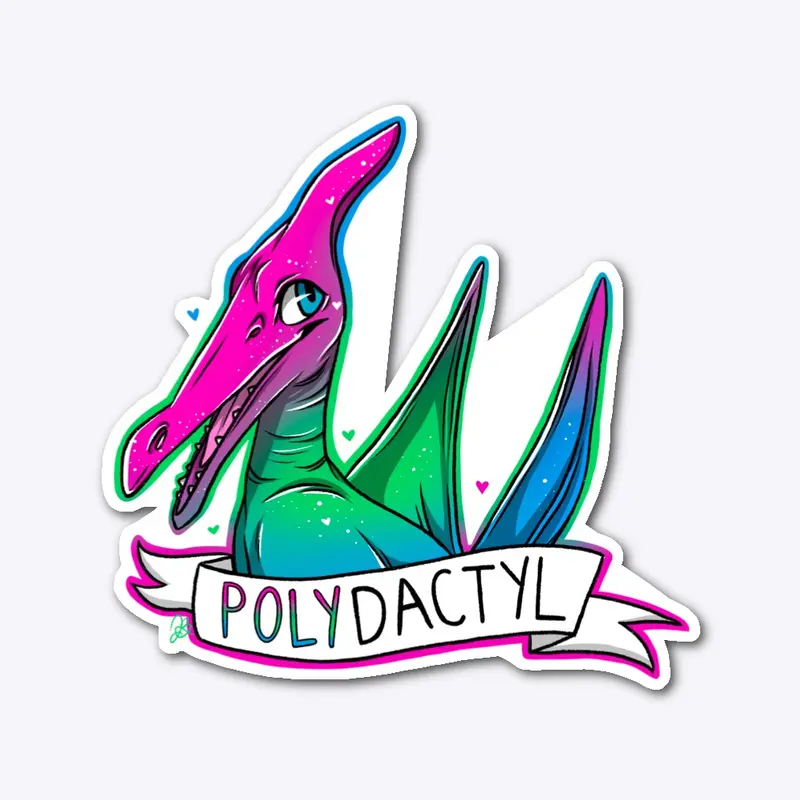 Polysexual Flag Pride Dino