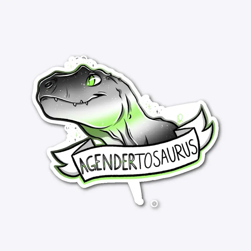 Agender Flag Pride Dino