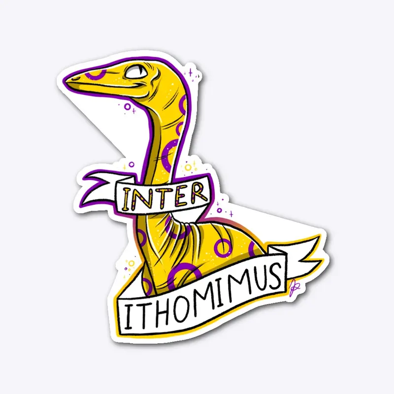 Intersex Flag Pride Dino