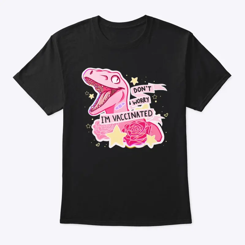 Vaccinated Dino (pink edition)